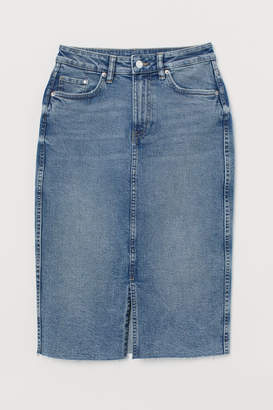 H&M Denim Pencil Skirt - Blue