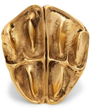 Opyum crocodile-effect ring