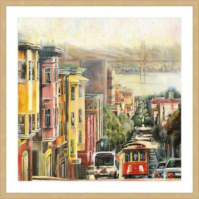 Marmont Hill Down to the Bay 32-Inch Square Framed Wall Art