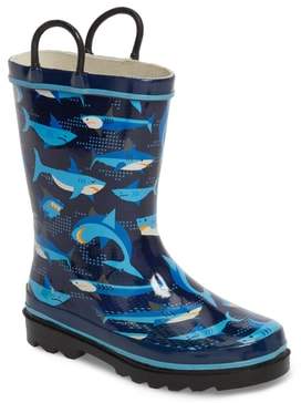 Pixel Shark Camo Rain Boot