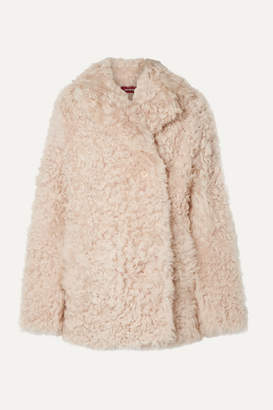 Sies Marjan Pippa Tigrado Oversized Shearling Coat - Cream