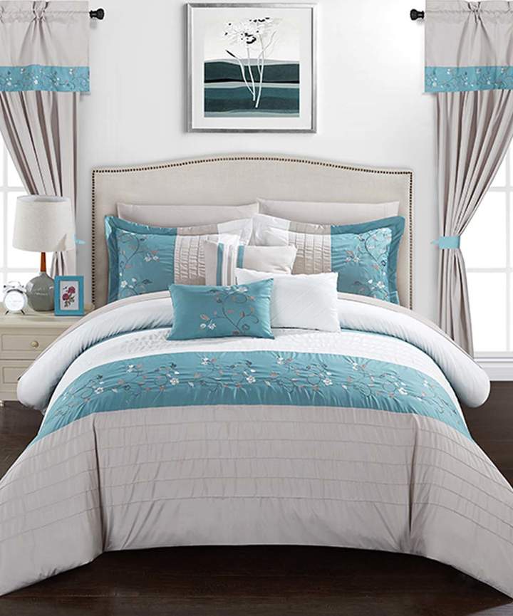 Blue Sondilyn Bed-in-a-Bag 20-Piece Comforter Set