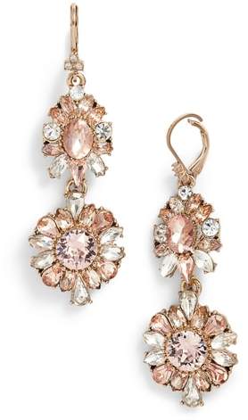 Double Drop Crystal Earrings