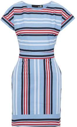 Striped Cotton-Blend Twill Mini Dress