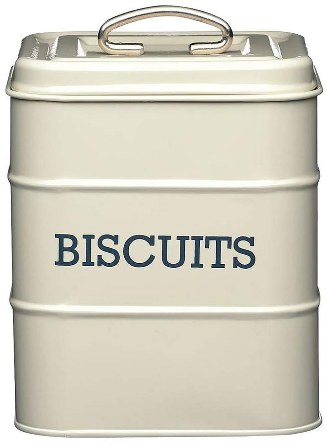 Living Nostalgia Antique Biscuit Tin - Cream