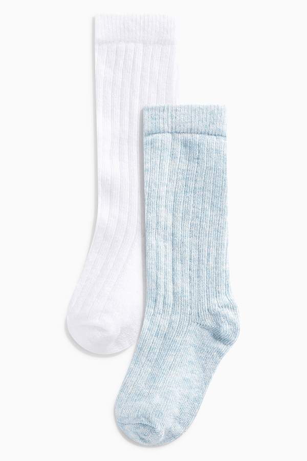 Boys Blue/White Socks Two Pack (Younger Boys) - Blue