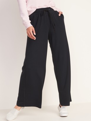 Old Navy High-Waisted French Terry Wide Leg Pants For Women