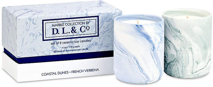 Marble Candle Gift Set - French Verbena