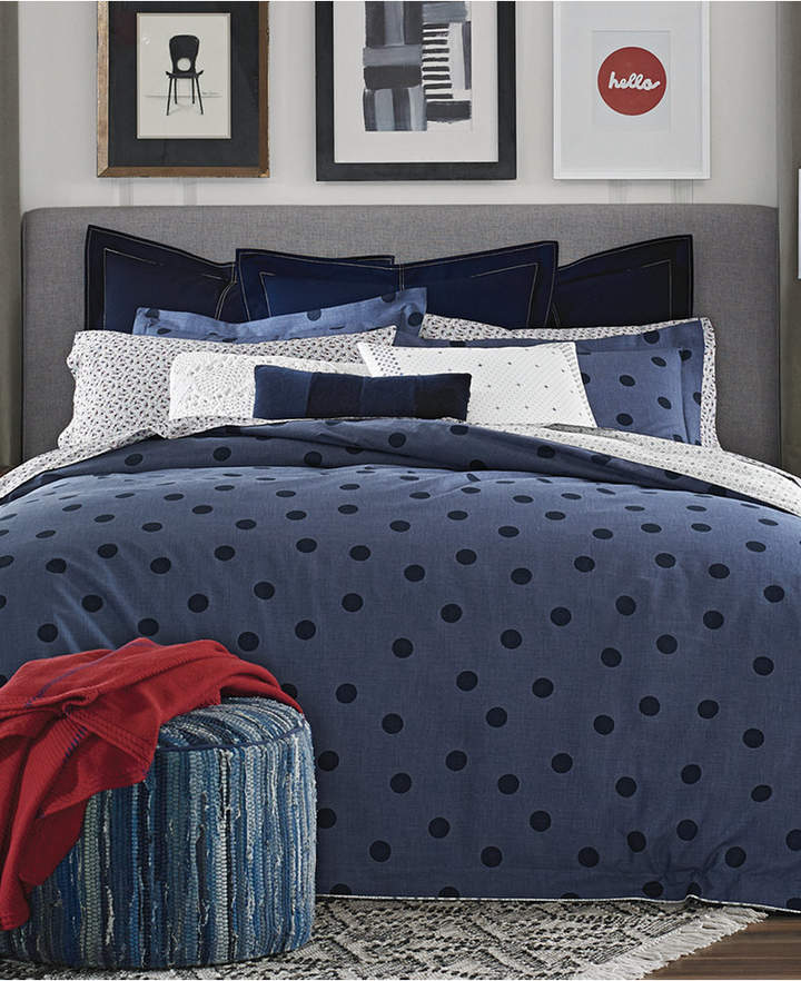 Olympia Dot Reversible 3-Pc. Full/Queen Comforter Set Bedding