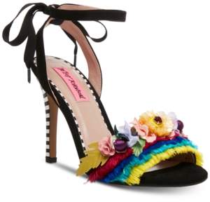 rosee flower wood clog sandals