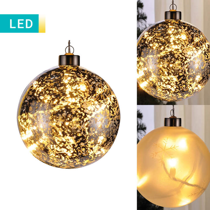 Beleuchtete Weihnachtskugel