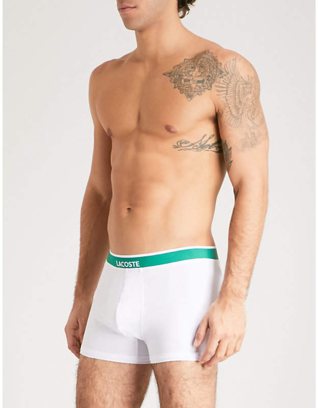 Pack of three slim-fit cotton-jersey trunks