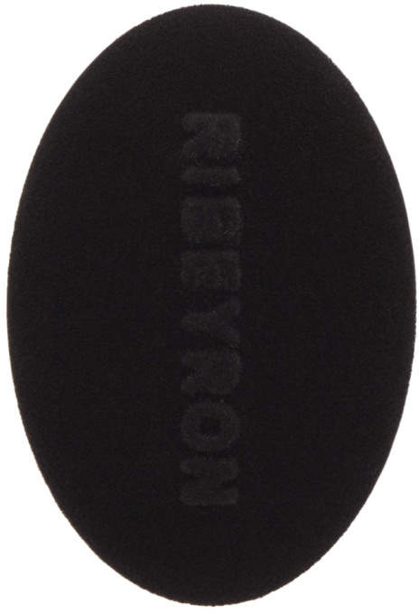 Ribeyron Black Single Oval Felt Earring