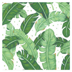 Tropical Banana Leaves Self-Launch Wrapping Paper