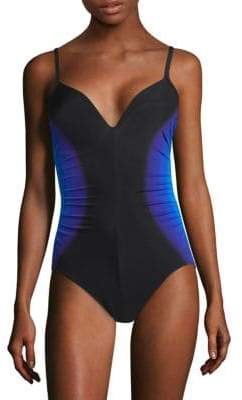 Miraclesuit Swim Gulf Stream Temptation One-Piece Colorblock Swimsuit