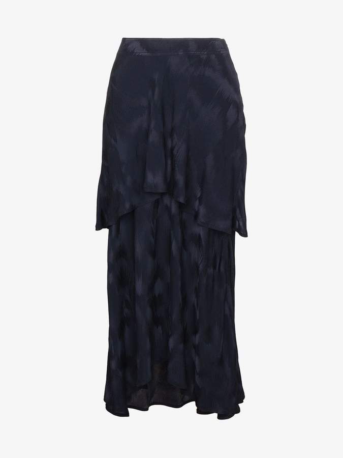 Sies Marjan Paris Layered Silk Blend Jacquard Skirt