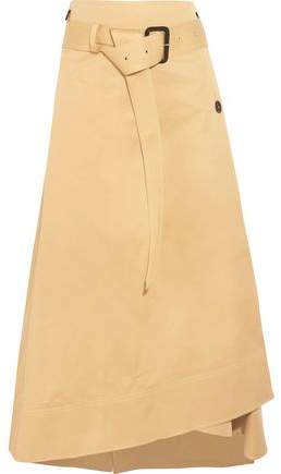 Berwick Cotton-Poplin Wrap Midi Skirt