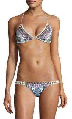 From Rio With Love Crochet Triangle Bikini Set