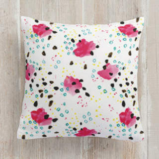 Dotted Abstract Square Pillow