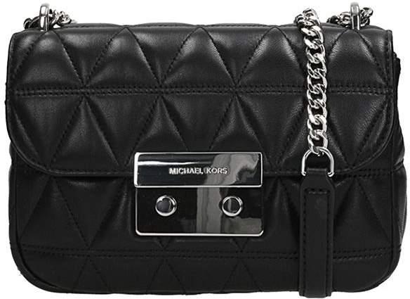 Michael Kors Sloan Small Quilted-leather Shoulder Bag - BLACK - STYLE