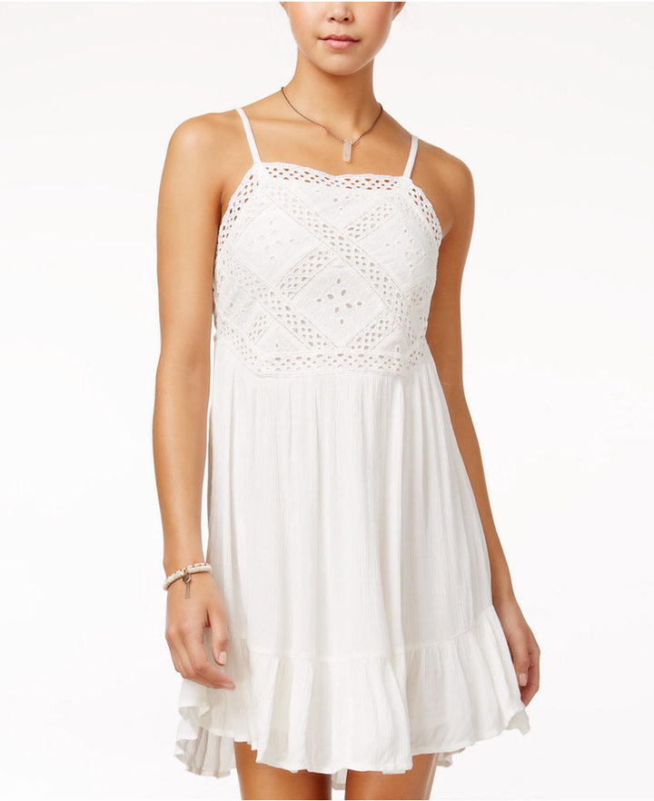 American Rag EyeletTrim RuffleHem Sundress, Only at Macy's ShopStyle Women