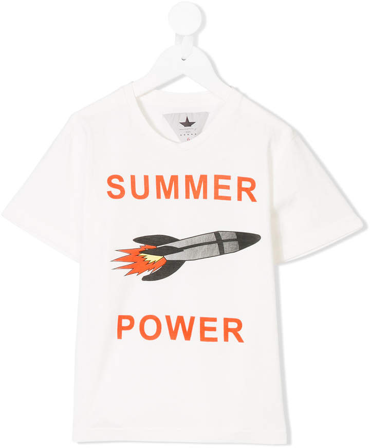 Macchia J Kids space rocket print T-shirt