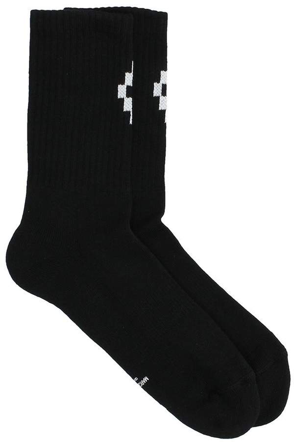Cruz Black Cotton Socks