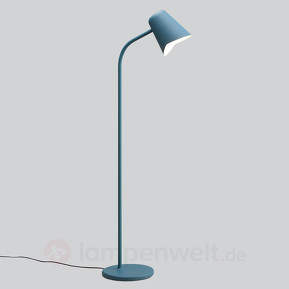 Petrolblaue Design-Stehlampe Me