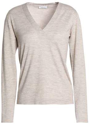 Metallic Cashmere-Blend Sweater