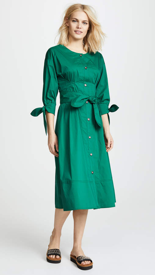 Jason Wu Grey Long Sleeve Tie Dress