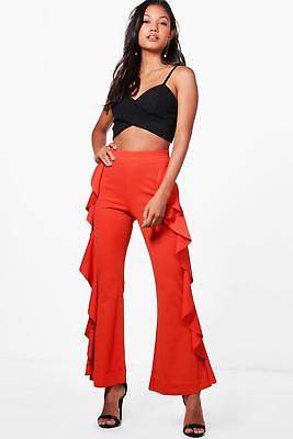 Damen Willow Hose mit seitlichem Volant und weitem Bein