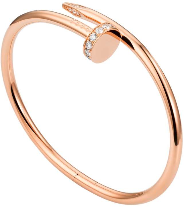 Pink Gold Juste un Clou Pavé Diamond Bracelet