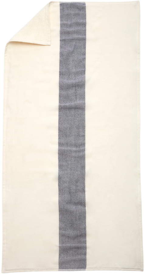Skagerak - Stripes Towel Badetuch, 70 x 140 cm, whisper white / dark blue