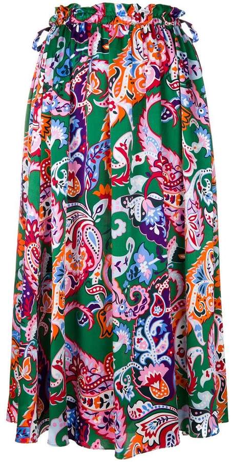 Paisley print skirt
