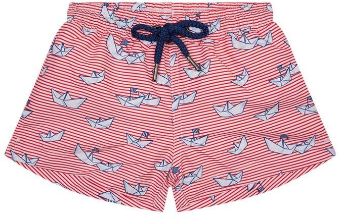 Sunuva Paper Boat Print Swim Shorts