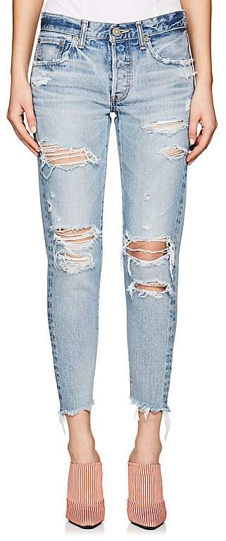 Women's Creston Distressed Tapered Jeans