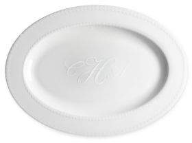 Personalized Pearls Oval Platter