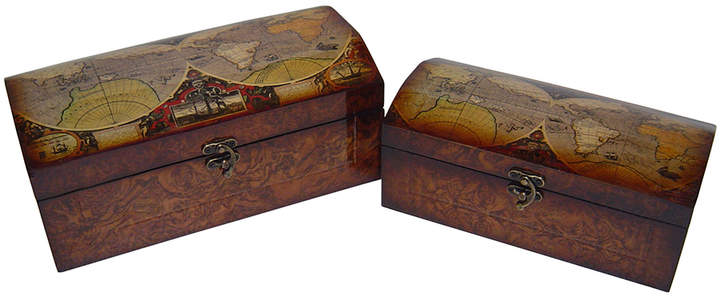 Globe Top Wooden Box Set