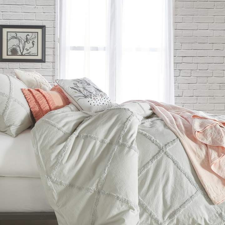 Chenille Lattice Comforter Set