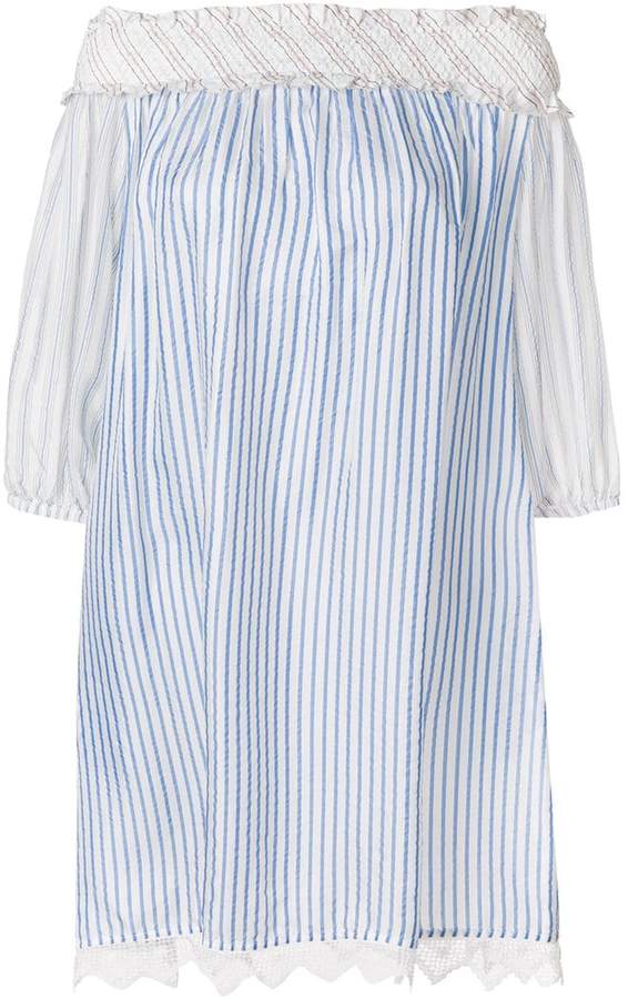 striped off-the-shoulder top