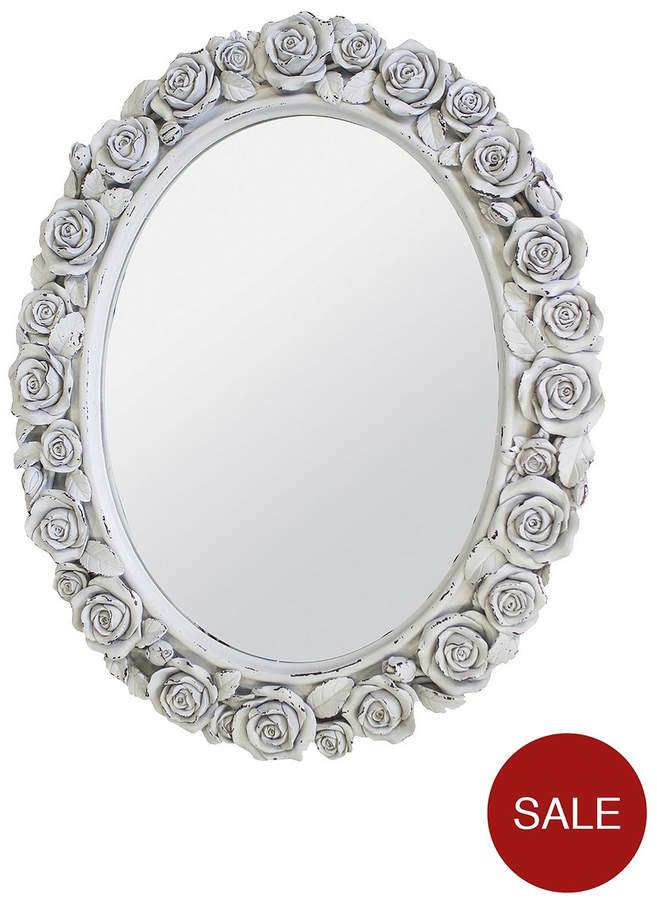 Roses Oval Mirror