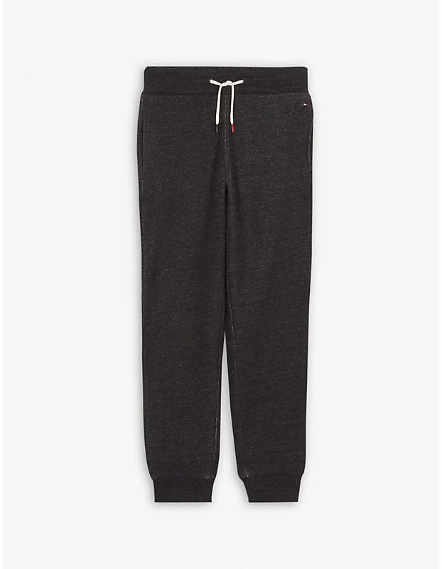 Tape striped cotton tracksuit bottoms 4-16 years
