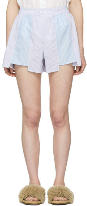 Multicolor Striped Shirting Boxer Shorts