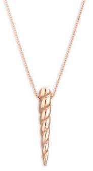 Mini Rose Gold Unicorn Horn Necklace