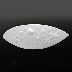 Keramik-Wandleuchte Delia - maritimes Motiv