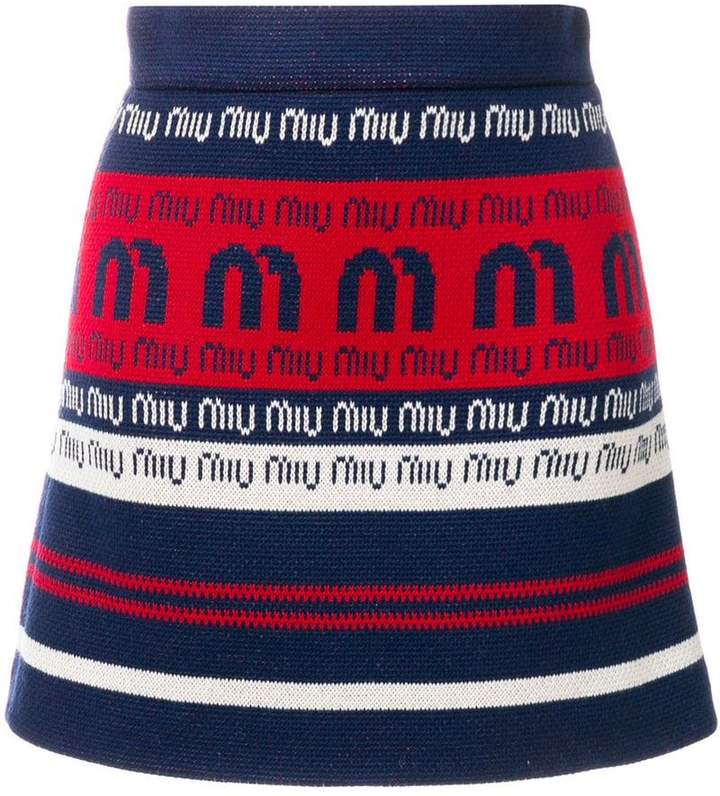 Minirock mit Logo-Print