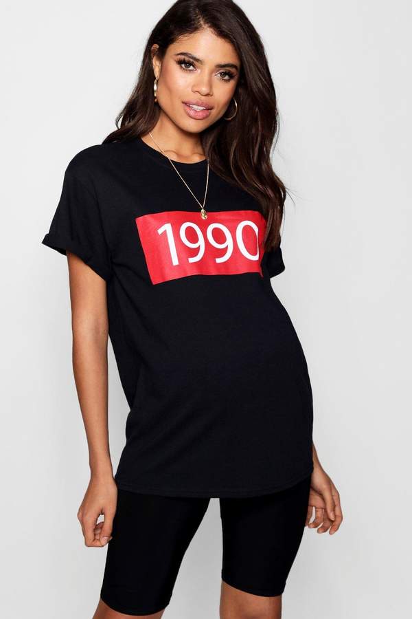 Maternity Frankie 1990 Slogan Tee