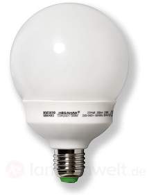 E27 20-23W Opal Globe Energiesparlampe MEGAMAN