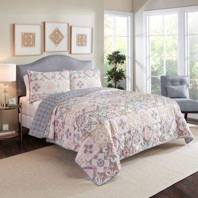 Marble Hill Torrey King Reversible Quilt Set in Pastel