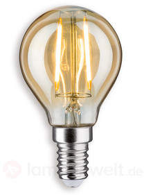 E14 2,5W 825 LED-Tropfenlampe gold
